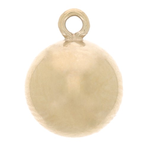 Breloque forme boule 5 mm en Gold filled (or laminé) x1