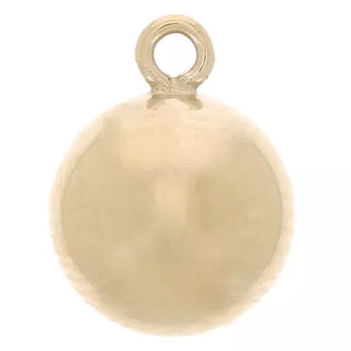 Breloque boule 6 mm en Gold filled (or laminé) x1