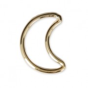 Intercalaire demi-lune 11.5x8 mm en Gold filled (or laminé)  x1