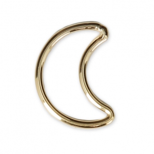 Intercalaire demi-lune 11.5x8 mm en Gold filled (or laminé)  x1