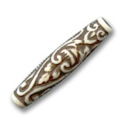 Perle tube relief 34x8 mm|raw }}