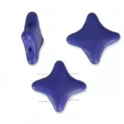 Perles en verre Star Beads par Perles & Co 11x11 mm Opaque Sapphire x30