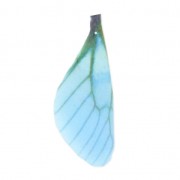 Pendentif ailes de papillon avec 2 trous 42.5x17 mm Bleu et Marron x1|raw }}