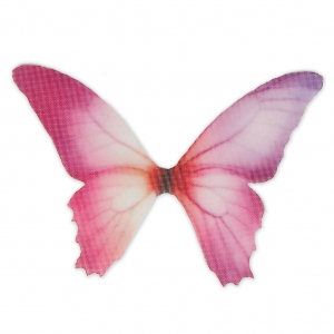 Papillon sans trou 50x35 mm Fuchsia x1