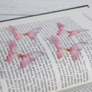 Papillon sans trou 50x35 mm Fuchsia x1