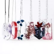 Moule silicone pour réaliser des pendentifs en résine 70 mm 6 formes géométriques