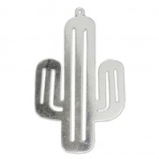 Pendentif Cactus 37x23 mm en Argent 925 x1|raw }}