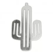 Pendentif Cactus 37x23 mm en Argent 925 x1