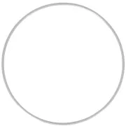 Cercle nu en métal pour attrape rêves suspension et abat-jour 15cm Argenté vieilli