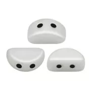 Perles en verre Kos® par Puca® 6x3 mm Opaque White x10g