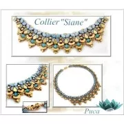 Perles en verre Kos® par Puca® 6x3 mm Opaque Lilas Ceramic Look x10g