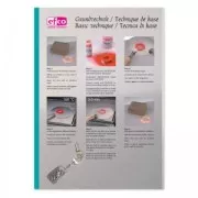 Intercalaire coeur 2 anneaux pour poudre de sur-glaçure Efco 15x10 mm en cuivre x1