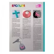 Intercalaire coeur 2 anneaux pour poudre de sur-glaçure Efco 15x10 mm en cuivre x1