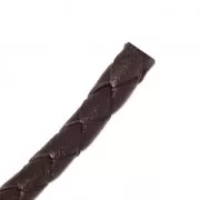Cordon cuir tressé