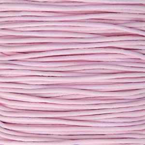 Cordon en cuir européen 1.5 mm Rose Clair x1m
