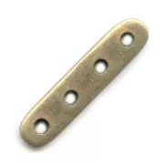 Intercalaires 4 rangs 25x6 mm bronze x5