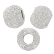 Perles Rondes diamantées 4 mm en Argent 925 x10|raw }}