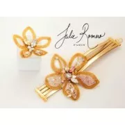 Cannetille lisse pour broderie - création broches & bijoux brodés 1 mm Peach