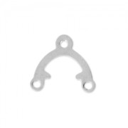 Intercalaires 1 pont 9,6x8,5 mm Placage Argent fin x20|raw }}