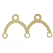 Intercalaires 2 ponts 8.5x17 mm - Doré x10