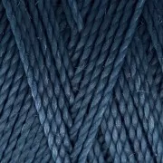 Bobine de fil ciré Linhasita pour micro macramé 1 mm - Denim (1037) x168m