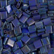 Miyuki Tila Beads 5x5x1.9 mm TL-4518- Opaque Cobalt Picasso x10g|raw }}