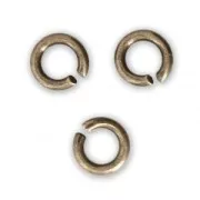 Anneaux ouverts 5x1 mm - Fabrication Européenne - bronze x50
