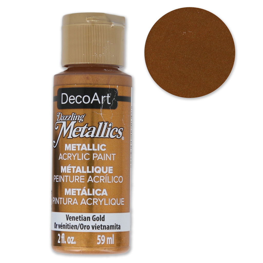 Peinture Acrylique Métallique - DecoArt Dazzling Metallics Zinc X59 Ml 41697
