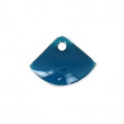 Sequins éventail en métal et résine époxy 7x10 mm Petrol x6|raw }}