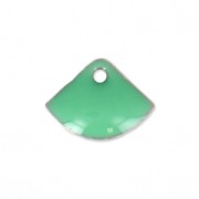 Sequins éventail en métal et résine époxy 7x10 mm Mint x6|raw }}