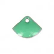 Sequins éventail en métal et résine époxy 7x10 mm Mint x6