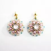 Facettes 4 mm Crystal Pearl Peach x50