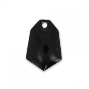 Sequins diamant en métal et résine époxy 9x13 mm Noir x6|raw }}