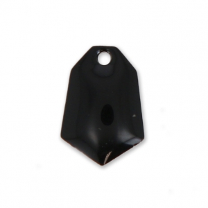 Sequins diamant en métal et résine époxy 9x13 mm Noir x6