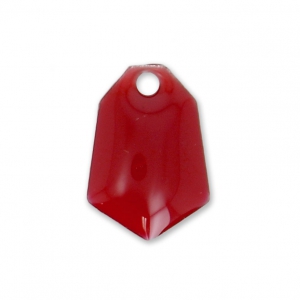 Sequins diamant en métal et résine époxy 9x13 mm - Rouge foncé x6