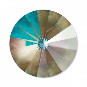 Cabochon PureCrystal 1122 Rivoli 12 mm Crystal Army Green DeLite x1