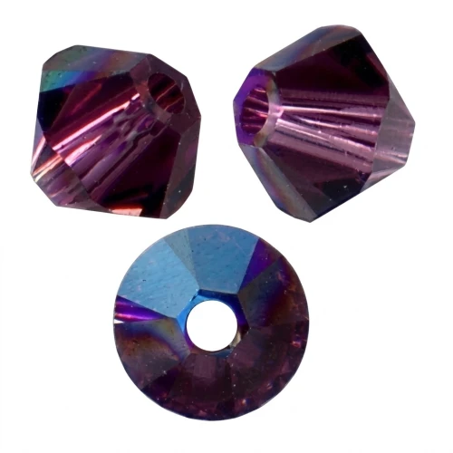 Toupies en cristal PureCrystal 5328 3 mm Amethyst Shimmer x50