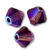 Toupies en cristal PureCrystal 5328 3 mm Amethyst Shimmer 2X x50|raw }}