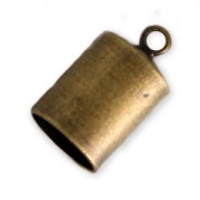 Embouts cylindriques pour cordon 6 mm bronze x4|raw }}