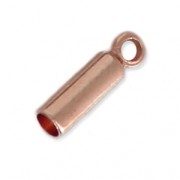 Embouts cylindriques pour cordon 1.3 mm doré rose x10|raw }}