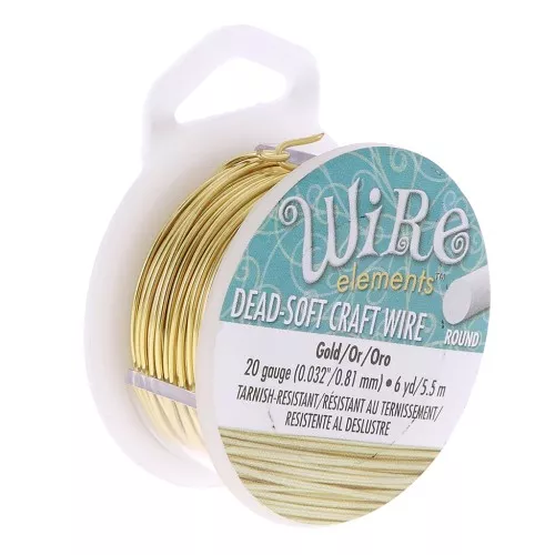 Fil De Cuivre Plaqué Or 18K - 52 M, Diamètre 0.4 Mm, Souple, Résistant Au Ternissement - Pour Bijoux
