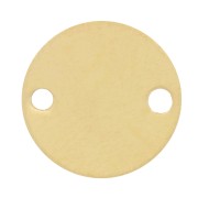 Intercalaire rond 2 trous 9 mm en Gold filled (or laminé)  x1