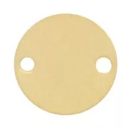 Intercalaire rond 2 trous 9 mm en Gold filled (or laminé) x1