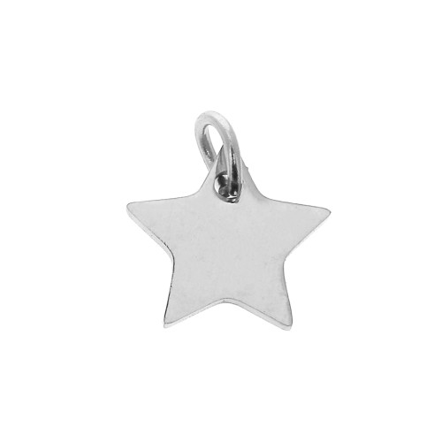 Breloque étoile 12x13 mm - Acier inoxydable 304 x1
