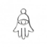 Breloque main de Fatma 14.5x9.5 mm en Acier inoxydable x1|raw }}