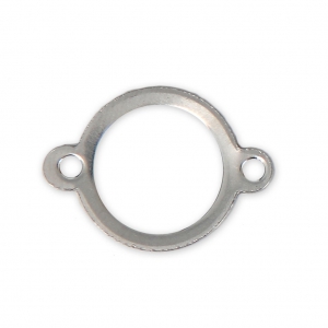 Intercalaires cercles 2 anneaux pour bracelet 18x13 mm en Acier inox x10