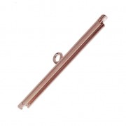 Embout pour tissage de perles rocailles & Delica Miyuki 32 mm doré rose x1|raw }}