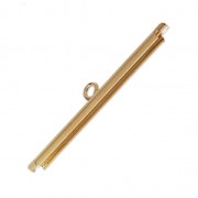 Embout pour tissage de perles rocailles & Delica Miyuki 32 mm doré à l'or fin x1|raw }}