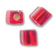 Cubes Miyuki 4 mm SB4-11 - Ruby Silver Lined x10g|raw }}