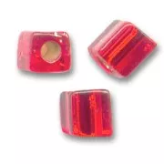 Cubes Miyuki 4 mm SB4-11 - Ruby Silver Lined x10g